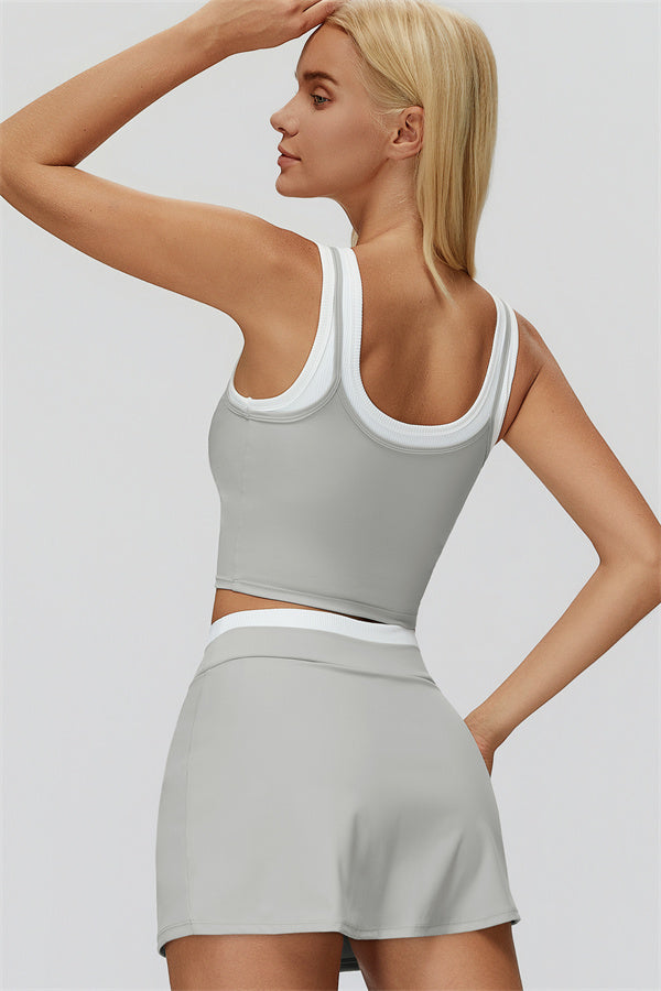 The Canyon Crop Tank Skirt 2-Piece Set