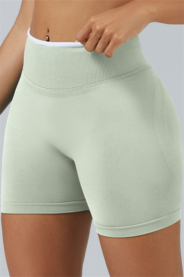 The Elevate Long Sleeve Crop top Shorts 2-Piece Set