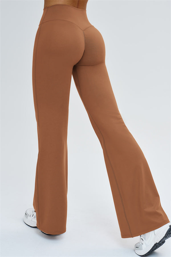 The Slate Cross Back Top Flared Leggings 2-Piece Set