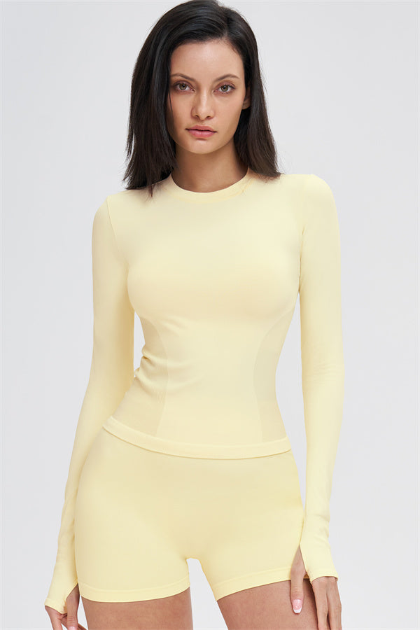 The Whim Long Sleeve T-shirt Shorts 2-Piece Set