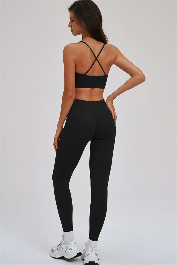 The Kinetic Cross Back Sports Bra Leggings 2-Piece Set