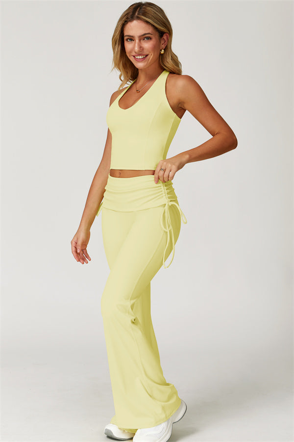 The Echo Tank Top Flared Leggings 2-Piece Set