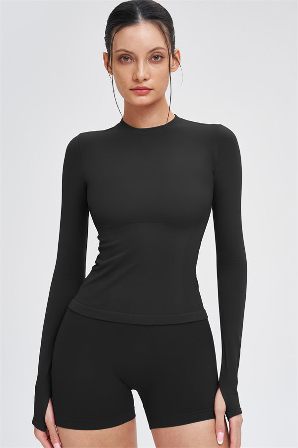 The Whim Long Sleeve T-shirt Shorts 2-Piece Set