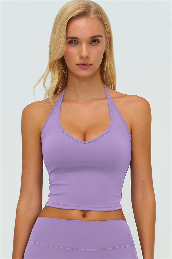 The Twirl Halter Tank Top New Straight Leg Pants 2-Piece Set