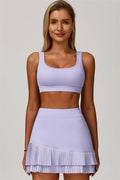 The Lavish Sports Bra Tennis Skirt 2-Piece Set