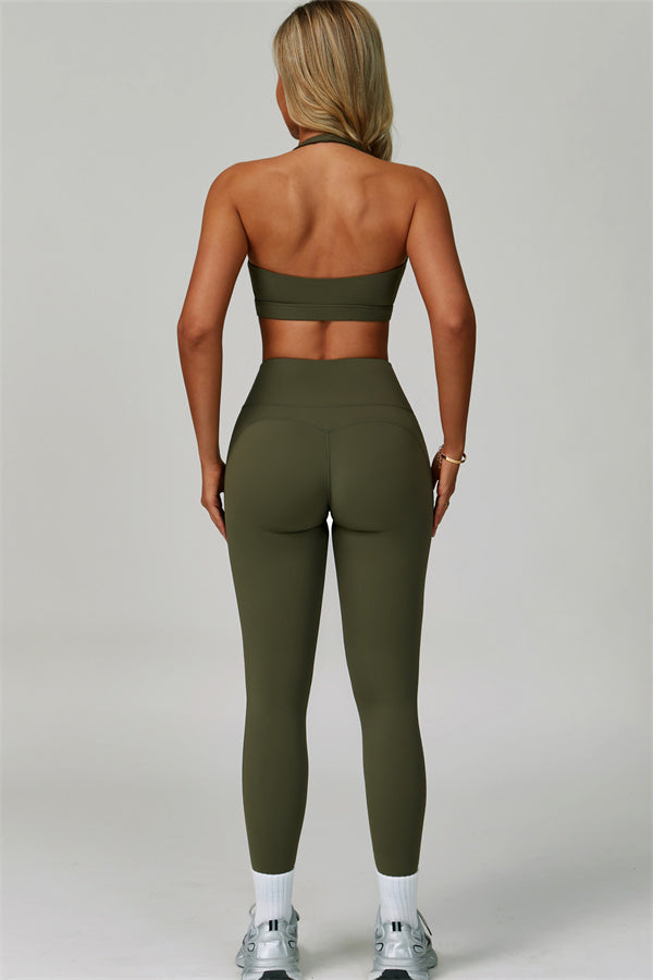 The Bold Halter Sports Bra Leggings 2-Piece Set