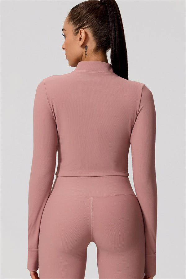 The Daze Zip Jacket Flared Leggings 2-Piece Set