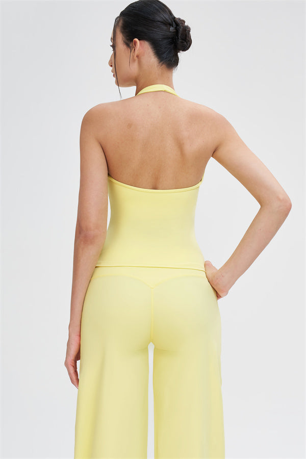 The Stride Crop Top Straight Leg Pants 2-Piece Set