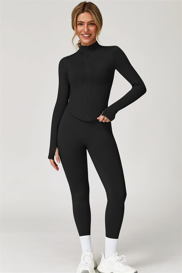 The Delight Jacket Sports Bra Leggings 3-Piece Set