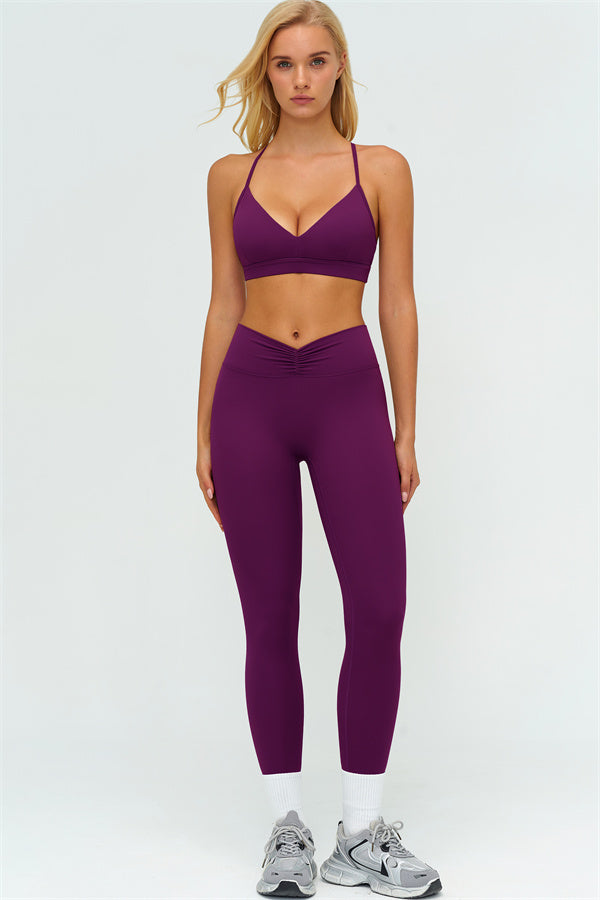 The Lushness Y-Back Sports Bra Leggings 2-Piece Set