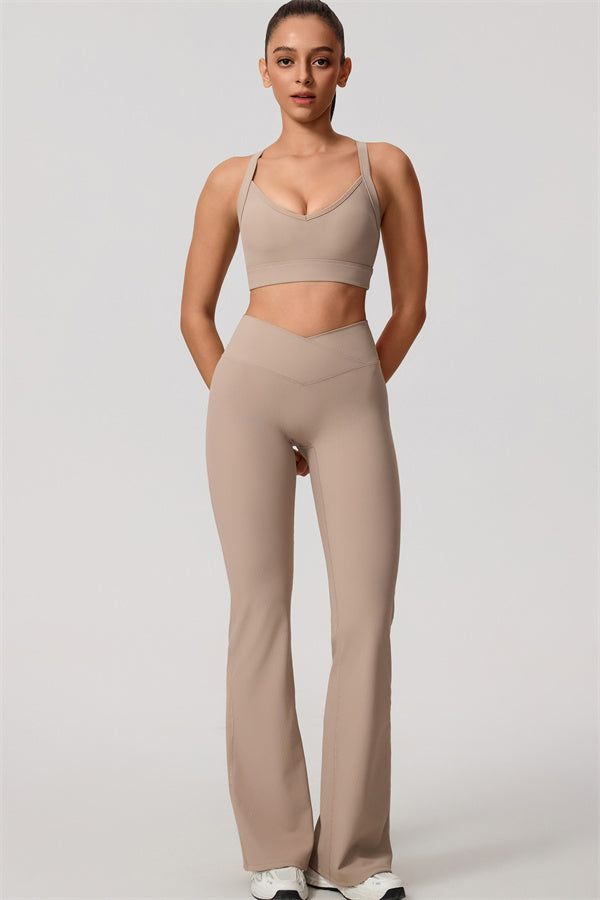 The Daze Sports Bra Flared Leggings 2-Piece Set