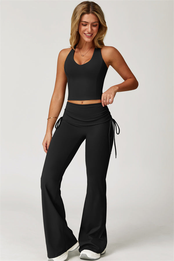 The Echo Tank Top Flared Leggings 2-Piece Set