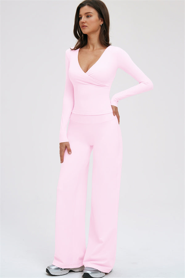 The Twirl Long Sleeve T-shirt New Straight Leg Pants 2-Piece Set