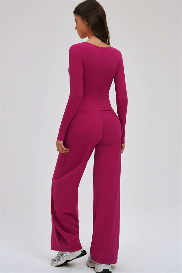 The Twirl Long Sleeve T-shirt New Straight Leg Pants 2-Piece Set