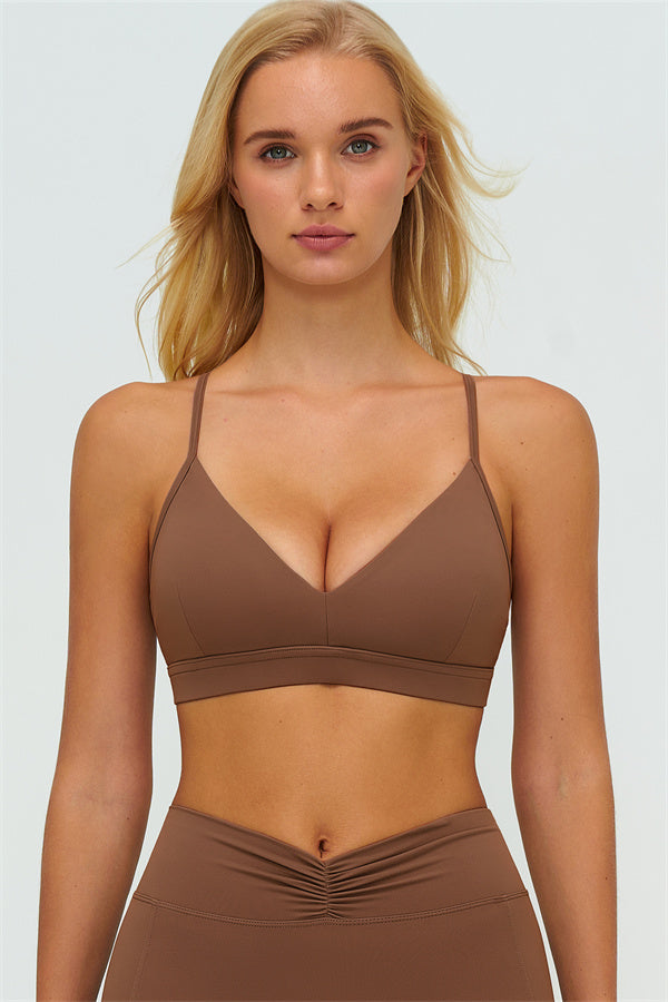 The Lushness Y-Back Sports Bra Flared Leggings 2-Piece Set