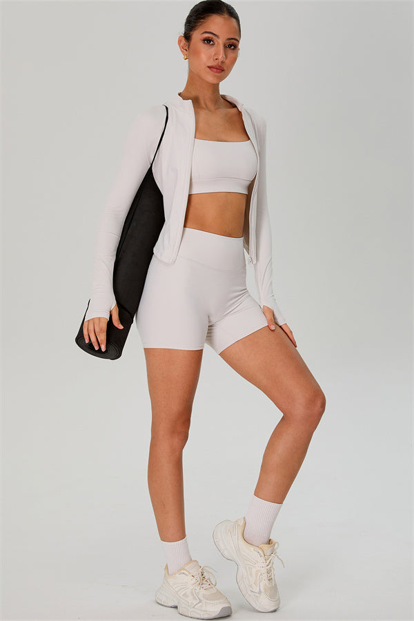 The Jewel Zip Jacket Shorts 2-Piece Set