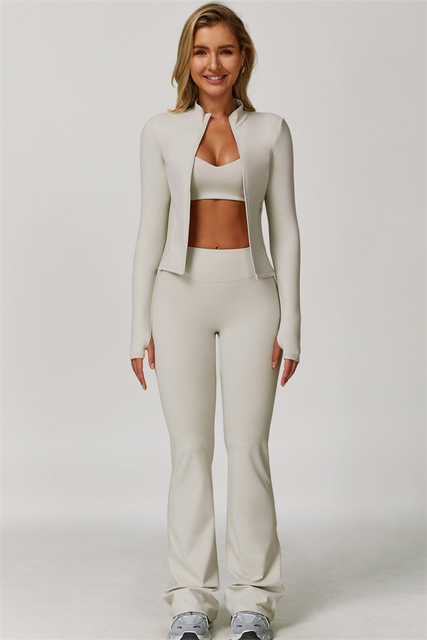 The Refresh Jacket Flared Leggings 2-Piece Set