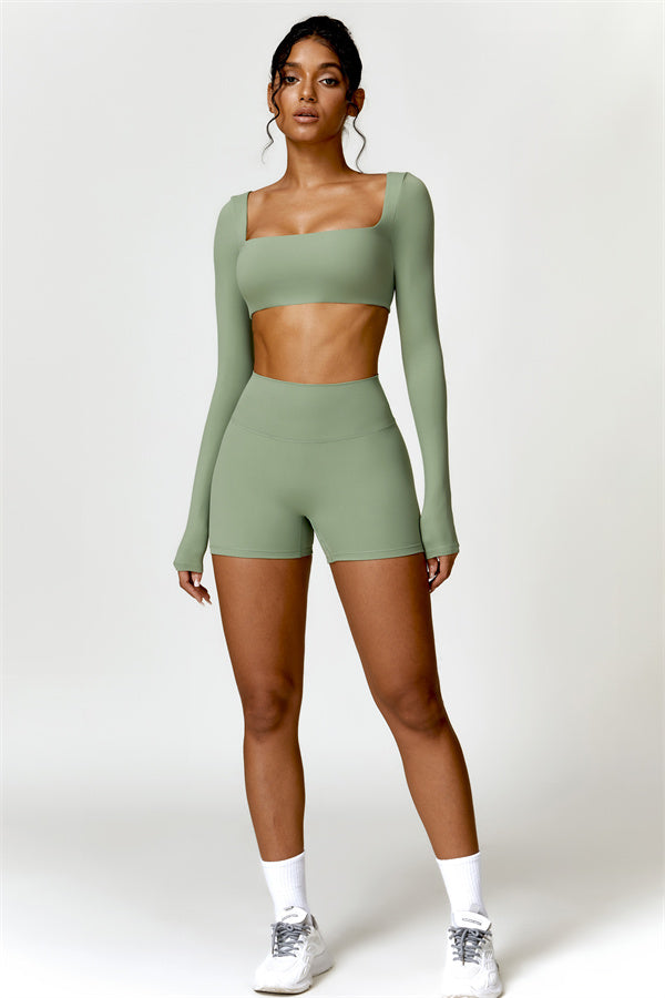 Olivia Crop Top Shorts 2-Piece Set
