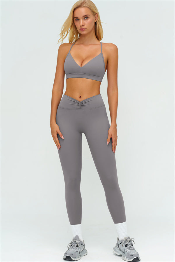 The Lushness Y-Back Sports Bra Leggings 2-Piece Set