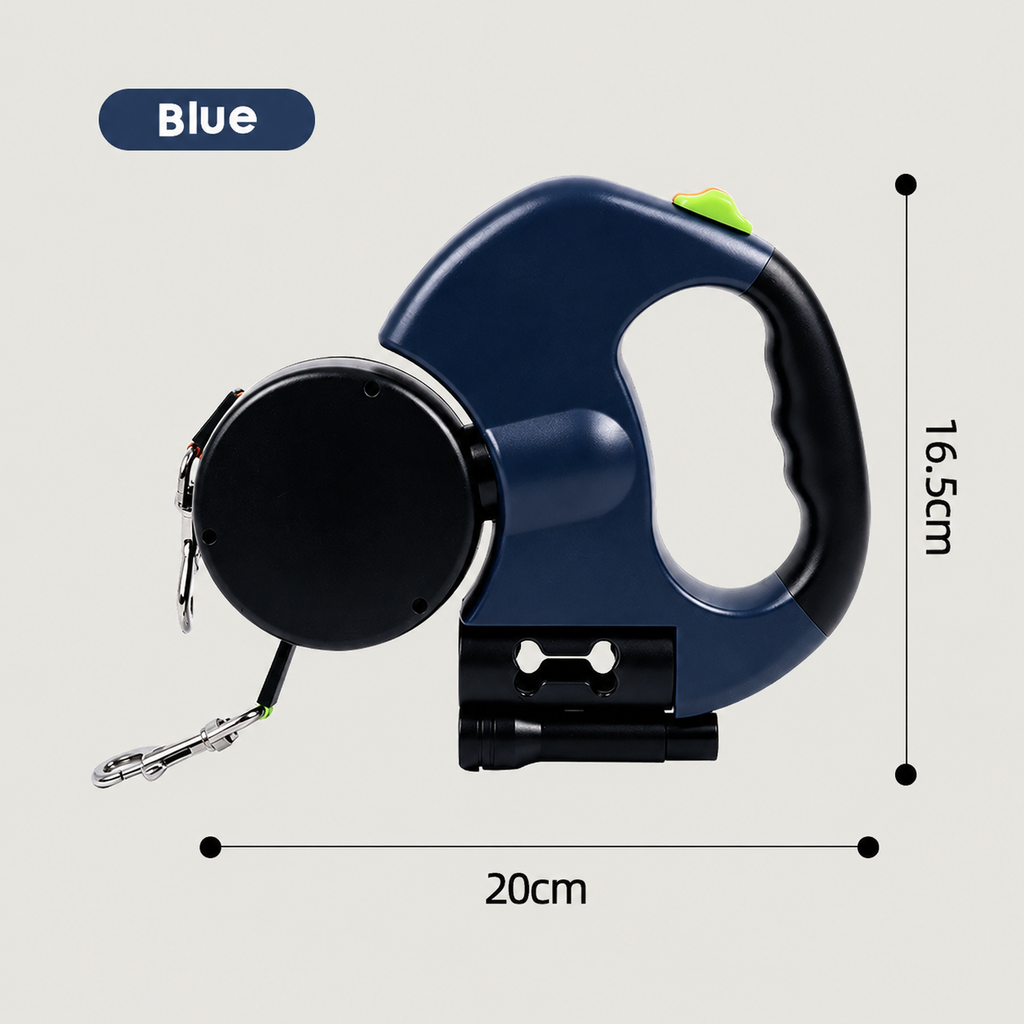 DuoLeash™ — Dual Retractable Dog Leash for 2 Dogs