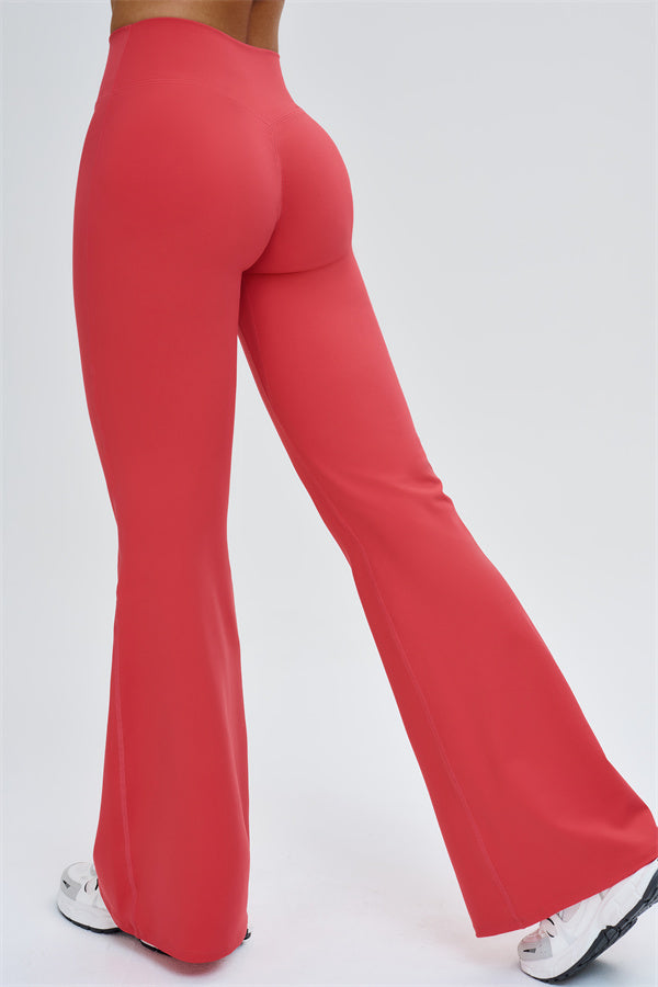 The Slate Cross Back Top Flared Leggings 2-Piece Set