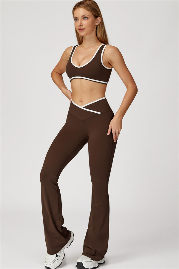 The Stamina Sports Bra Flared Leggings 2-Piece Set