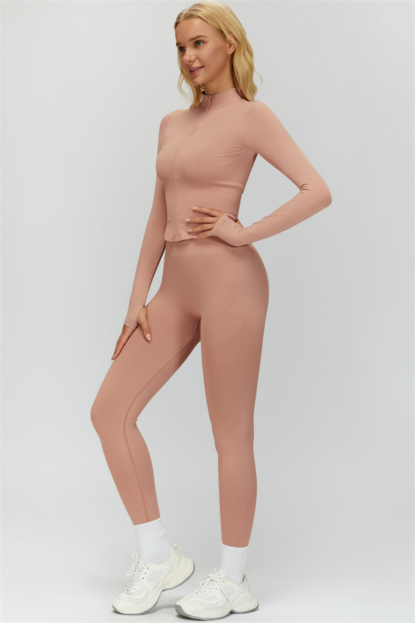 The Delight Jacket Sports Bra Leggings 3-Piece Set