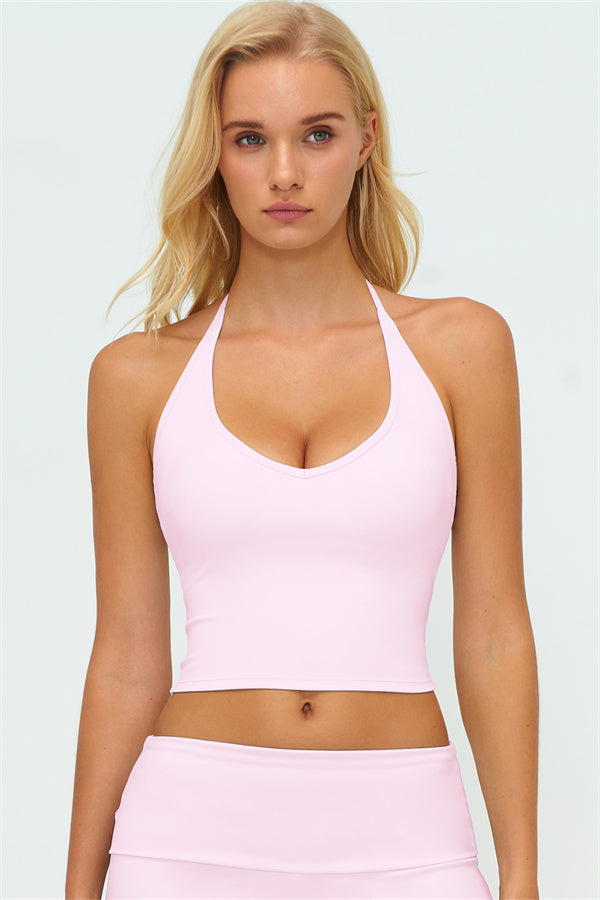 The Twirl Zip Jacket Halter Tank Top Leggings 3-Piece Set