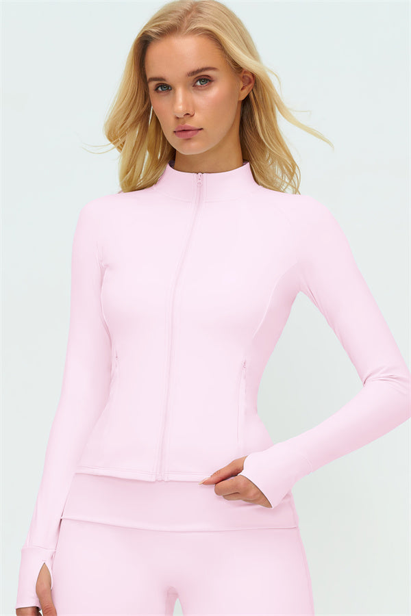 The Twirl Zip Jacket Sports Bra Straight Leg Pants 3-Piece Set
