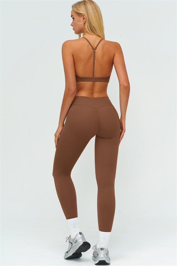 The Lushness Y-Back Sports Bra Leggings 2-Piece Set