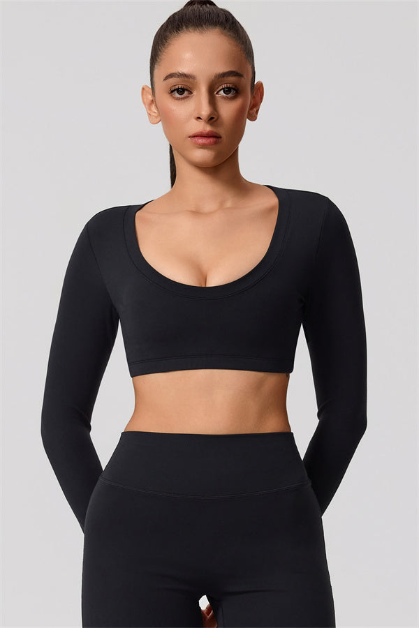 The Nestle Long Sleeve Crop Top