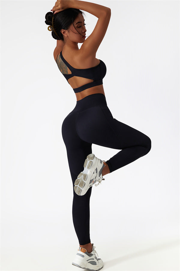 The Blissful Rose Sports Bra Leggings 2-Piece Set