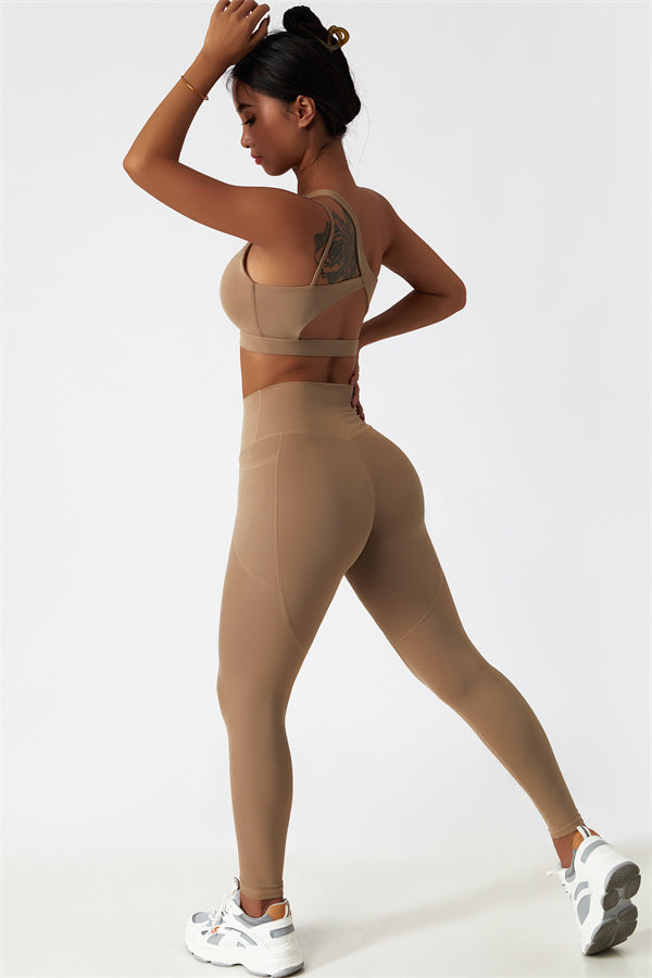 The Blissful Rose Sports Bra Leggings 2-Piece Set