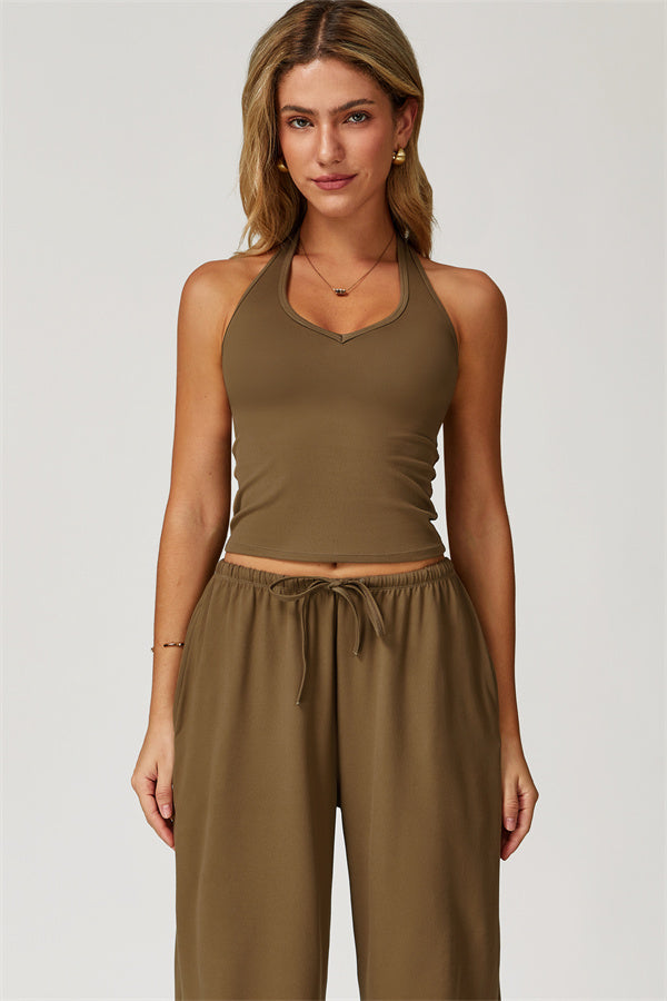 The Sprint Halter Tank Top Sweatpants 2-Piece Set