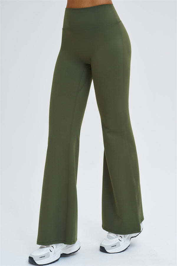 The Slate Cross Back Top Flared Leggings 2-Piece Set