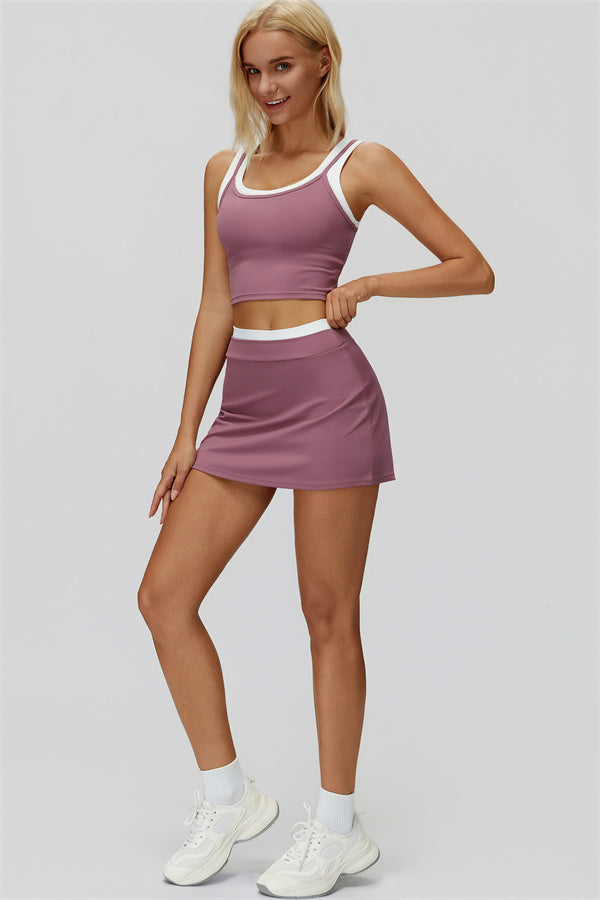 The Canyon Crop Tank Skirt 2-Piece Set