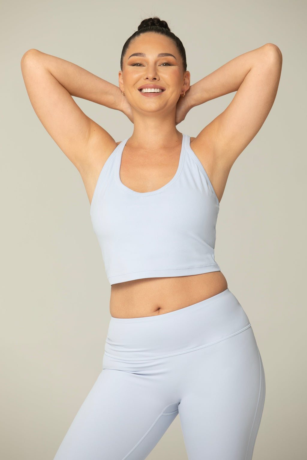 Sleek Crop Racerback Top Sports Bra
