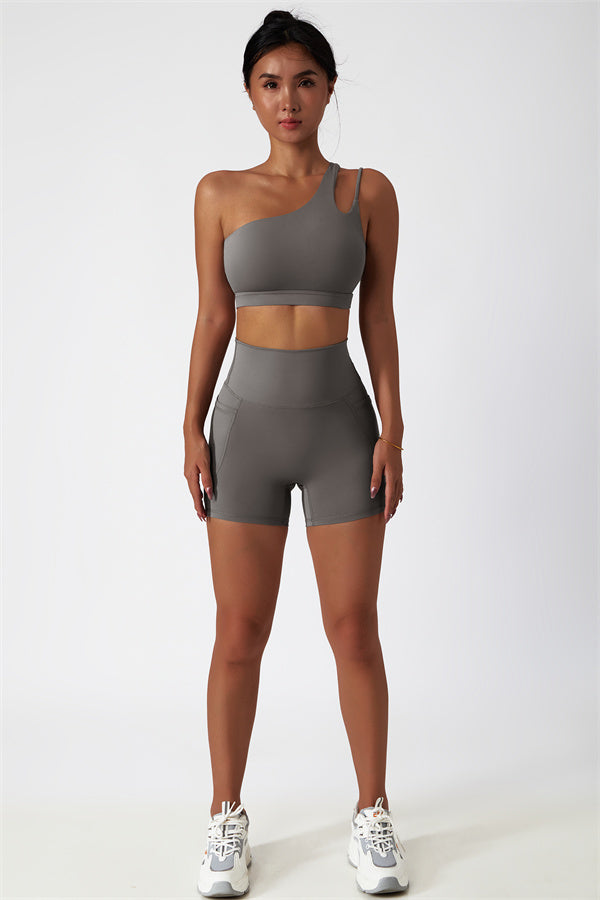 The Blissful Rose Sports Bra Shorts 2-Piece Set