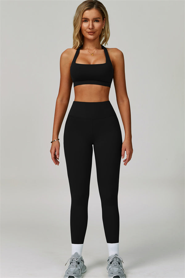 The Bold Halter Sports Bra Leggings 2-Piece Set