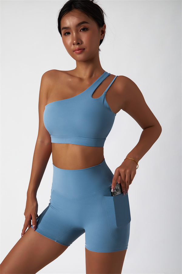 The Blissful Rose Sports Bra Shorts 2-Piece Set