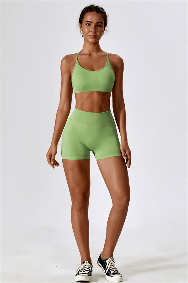 Nova Luxe Sports Bra Shorts 2-Piece Set