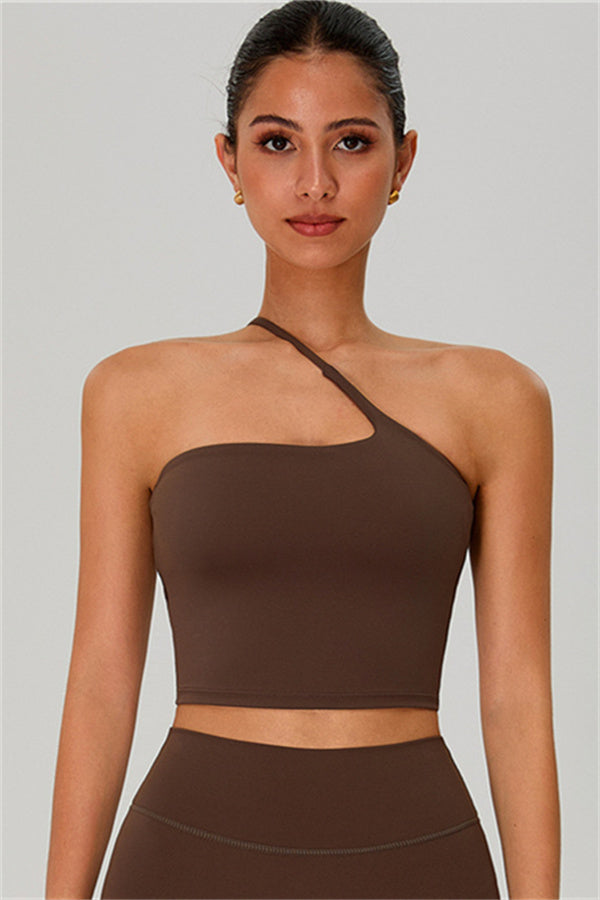 The Jewel One-Shoulder Crop Top Shorts 2-Piece Set