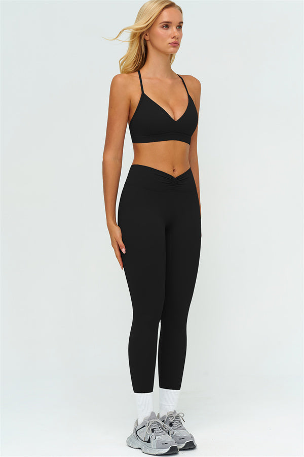 The Lushness Y-Back Sports Bra Leggings 2-Piece Set