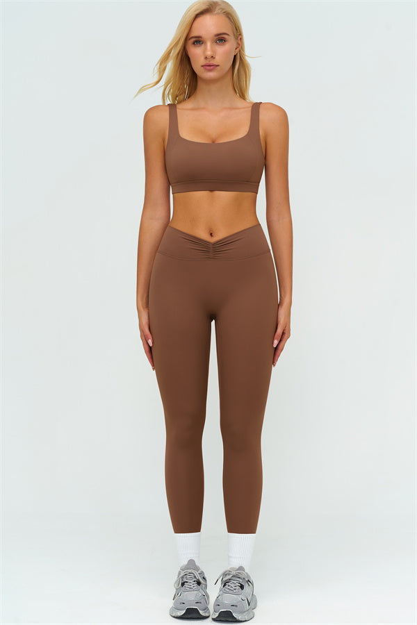 The Lushness V-Back Sports Bra Leggings 2-Piece Set