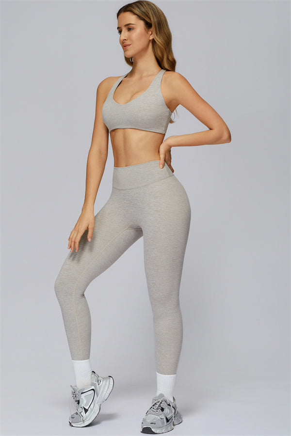 The Radiance Jacket Racerback Sports Bra Leggings 3-Piece Set