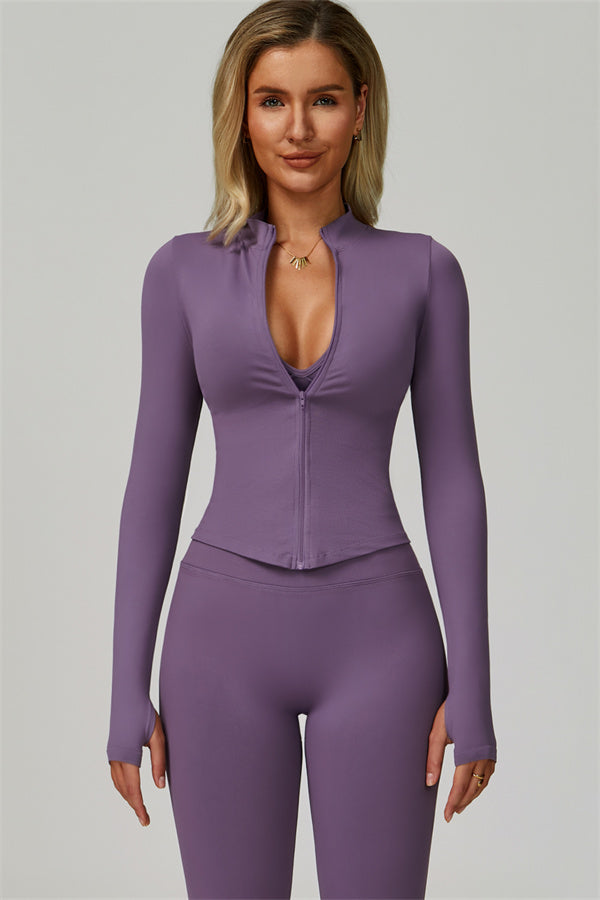 The Empower Jacket Sports Bra Leggings 3-Piece Set