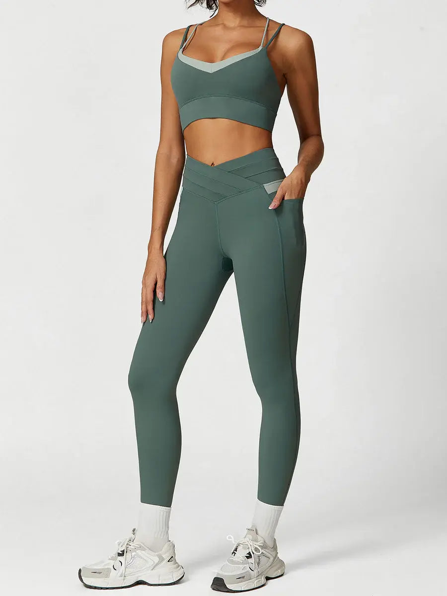 Contour Flex Two-Tone Leggings